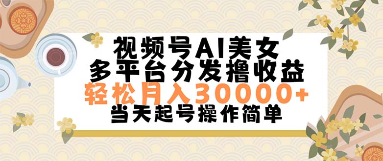 （11684期）视频号AI美女，轻松月入30000+,操作简单轻松上手-硕飞聊项目