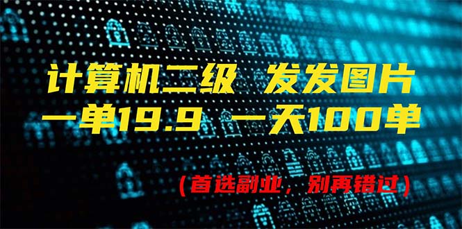 （11715期）计算机二级，一单19.9 一天能出100单，每天只需发发图片（附518G资料）-硕飞聊项目