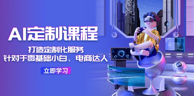 AI定制课程，打造定制化服务（针对于零基础小白、电商达人）36节课-硕飞聊项目
