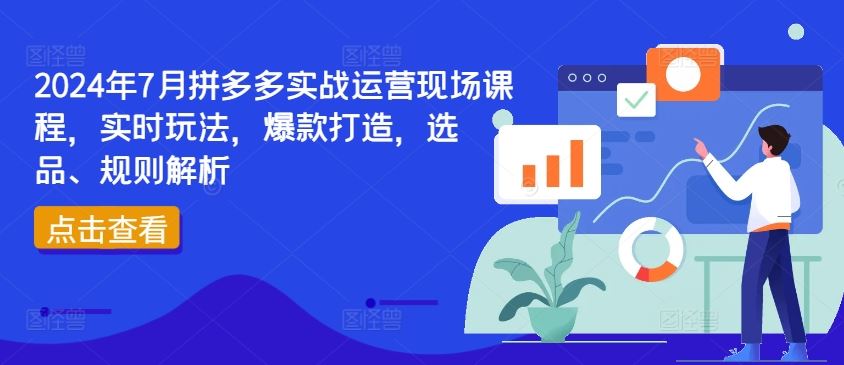 2024年7月拼多多实战运营现场课程，实时玩法，爆款打造，选品、规则解析-硕飞聊项目