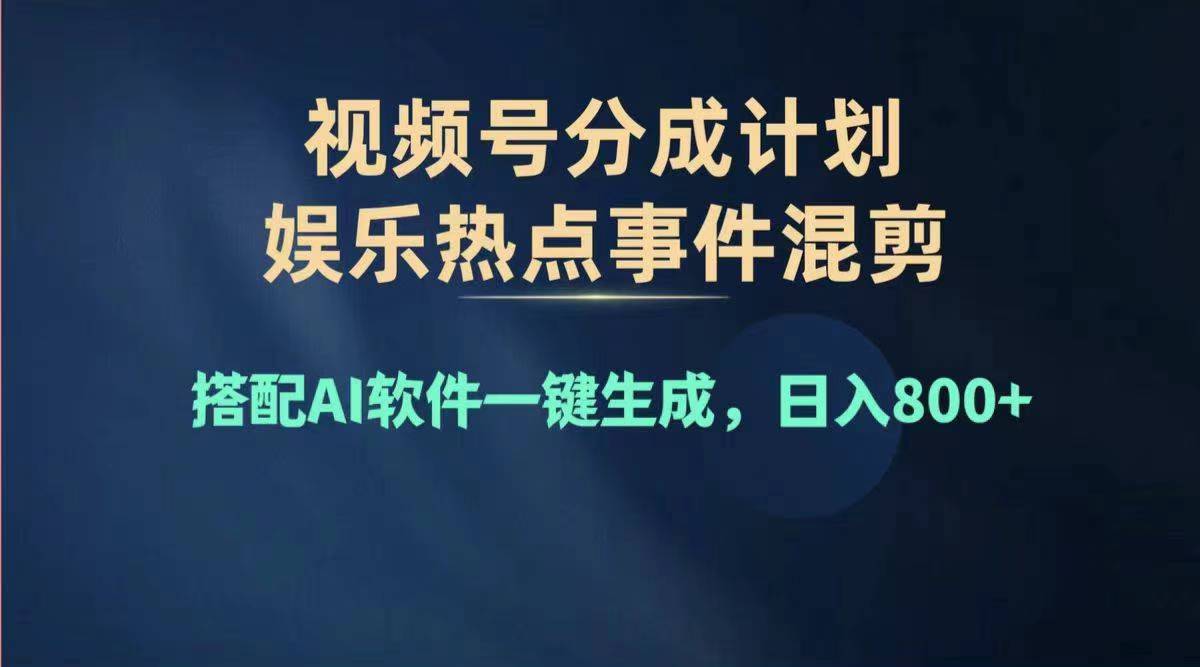（11760期）2024年度视频号赚钱大赛道，单日变现1000+，多劳多得，复制粘贴100%过…-硕飞聊项目