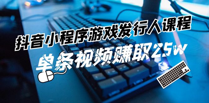 抖音小程序游戏发行人课程：带你玩转游戏任务变现，单条视频赚取25w-硕飞聊项目