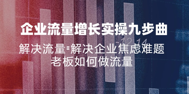 （11822期）企业流量增长实战九步曲，解决流量=解决企业焦虑难题，老板如何做流量-硕飞聊项目