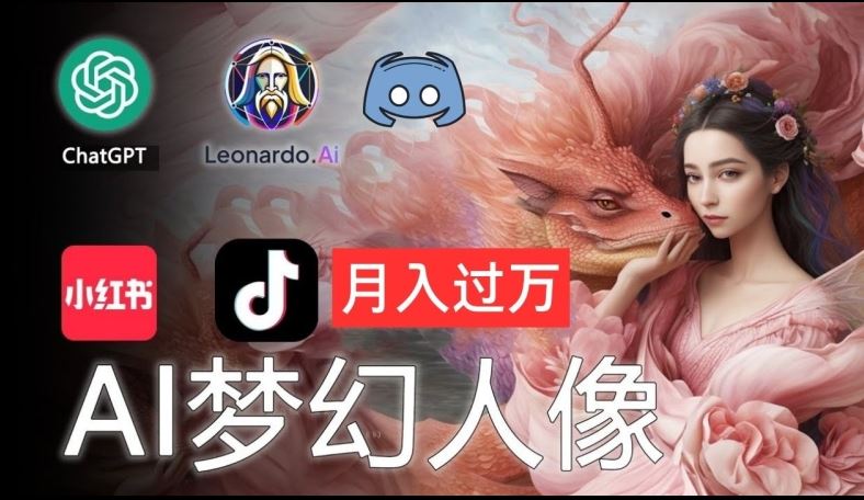 AI摄影梦幻人像：零基础也能月入过万的秘密【揭秘】-硕飞聊项目