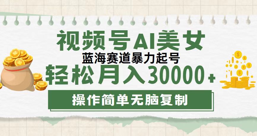 （12087期）视频号AI美女跳舞，轻松月入30000+，蓝海赛道，流量池巨大，起号猛，无…-硕飞聊项目