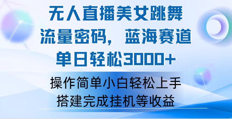 （12088期）快手无人直播美女跳舞，轻松日入3000+，流量密码，蓝海赛道，上手简单…-硕飞聊项目