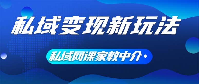 （12089期）私域变现新玩法，网课家教中介，只做渠道和流量，让大学生给你打工、0…-硕飞聊项目