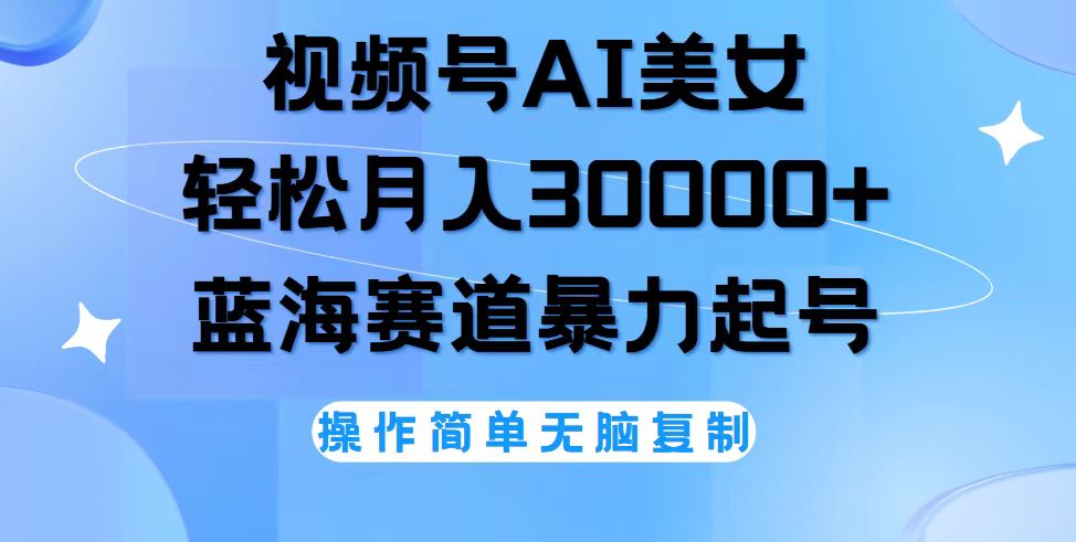（12125期）视频号AI美女跳舞，轻松月入30000+，蓝海赛道，流量池巨大，起号猛，无…-硕飞聊项目