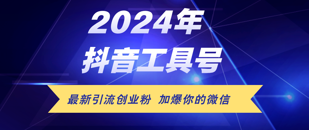 （12149期）24年抖音最新工具号日引流300+创业粉，日入5000+-硕飞聊项目