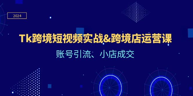 Tk跨境短视频实战&跨境店运营课：账号引流、小店成交-硕飞聊项目