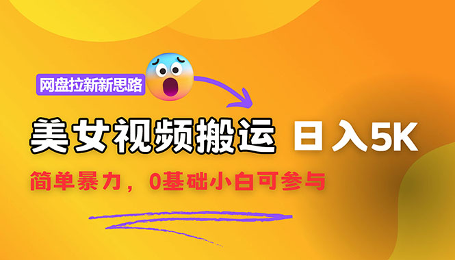 （12177期）【新思路】视频搬运+网盘拉新，靠搬运每日5000+简单暴力，0基础小白可参与-硕飞聊项目