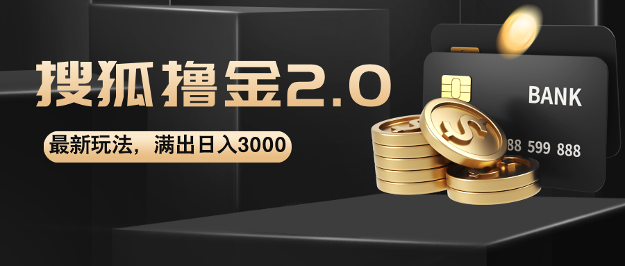 （12212期）搜狐撸金2.0最新玩法，无脑日入3000+，可无限扩大-硕飞聊项目