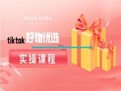 tiktok好物优选实操课程，好物分享操作技巧-硕飞聊项目