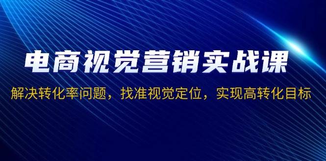 （13786期）电商视觉营销实战课，解决转化率问题，找准视觉定位，实现高转化目标-硕飞聊项目