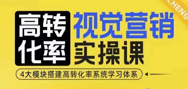 高转化率·视觉营销实操课，4大模块搭建高转化率系统学习体系-硕飞聊项目