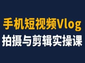 手机短视频Vlog拍摄与剪辑实操课,小白变大师-硕飞聊项目